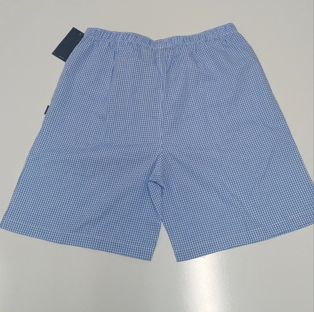 Izod Light Blue Gingham Men's Shorts